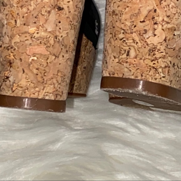 Lucky Brand Black Wedge Sandals with Lace Detail - Picture 9 of 10